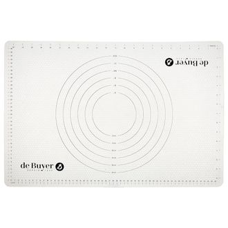 De Buyer Foglio In Silicone Antiaderente Da Pasticceria, Lunghezza 60 Cm, 4937.60, Bianco Traslucido, 60cm X 40cm