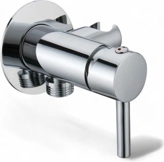 No Brand No Brand - Miscelatore incasso tondo con supporto integrato cromo 1/2 m