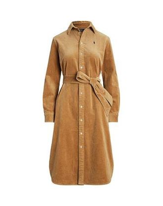 Ralph Lauren Belted Corduroy Shirtdress