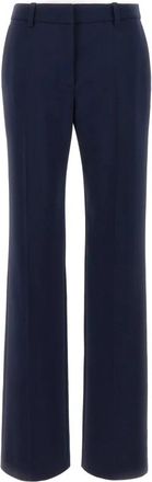 Off-white High Waist Straight Leg Pants - Dames - Straight fit broeken - Blauw - S - Broeken