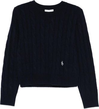 Sporty & Rich Cable-knit Sweate