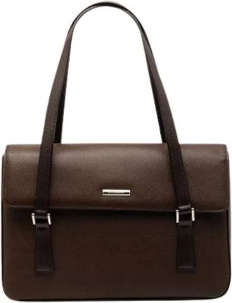 Burberry Pre-owned Shoulder Bags, female, Brown, Size: ONE SIZE Pre-owned Vintage Shoulder Bag