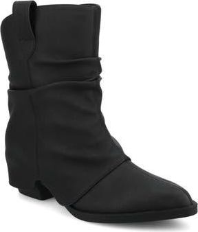 Journee Collection Wynette Slouchy Western Boot - Wide Width Available in Vintage/Black at Nordstrom Rack, Size 9.5