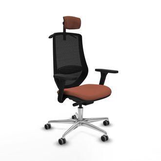 Piqueras y Crespo Silla De Oficina Con Cabecero Mardos Traslack Bali Piqueras Y Crespo D086g2h Marr&oacute;n Negro