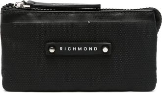 John Richmond logo-patch wallet - men - Nylon/Polyester - One Size - Black