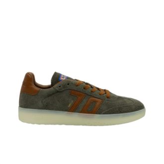 Back70 Mens Boston 600 Sneaker In Olive Suede