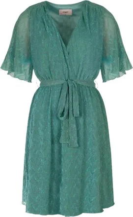 Freebird by Steven Groene Dalena Jurk - Dames - Wikkelkleedje - Groen - S - Kleedjes