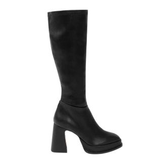 I Saw It First Retro platformlaarzen tot aan de knie voor dames (Zwart)