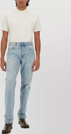 Courrèges logo crew neck t-shirt straight hem