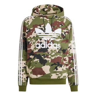 adidas Camo Graphic Hoodie Asia Sizing Green IS0209