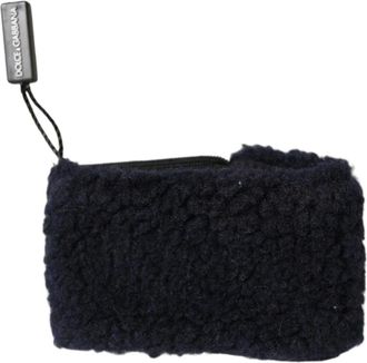 Dolce & Gabbana Training Accessories, male, Black, Size: ONE SIZE Wool Knitted Sweatbands Wristband