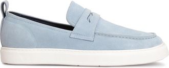 Kazar Blauwe su&egrave;de instappers - Heren - Sneakers - Blauw - 40 EU - Su&egrave;de - Schoenen