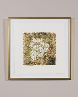 RFA Fine Art Gold and Hydrangea Print Art by Robert Robinson