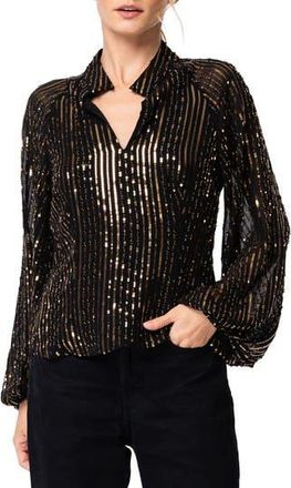 Ciebon Susanna Sequin Top in Black at Nordstrom Rack, Size Medium