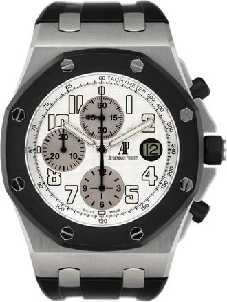 Audemars Piguet Pre-owned Audemars Piguet Royal Oak Offshore Chronograph White Dial Mens Watch 25940SK.OO.D002CA.02