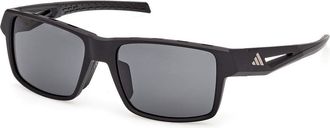 Adidas Sport SP0125 02A Mens Sunglasses Black Size 55