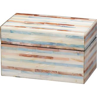 Jamie Young Co. Roosevelt Blue Mother of Pearl Decorative Box, Small at Nordstrom