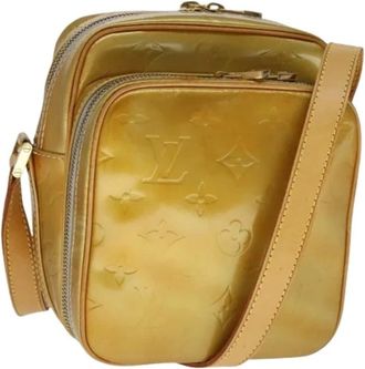 Louis Vuitton Pre-owned Cross Body Bags, female, Brown, Size: ONE SIZE Pre-owned Vintage Patent Leather Shoulder Bag