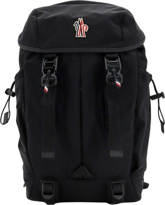 Moncler Rugzak met lederen details - Heren - Rugzakken - Zwart - ONE Size - Leer - Tassen