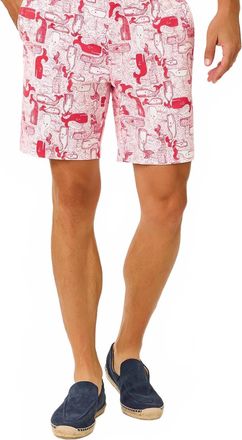 Lilly Pulitzer Mens Stuff Volk Stretch Short In Paradise Punch Thar She Blows