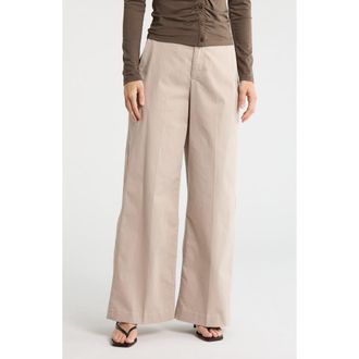 Rag & Bone Kiera High Rise Wide Leg Pants in Sandstone at Nordstrom Rack, Size 12