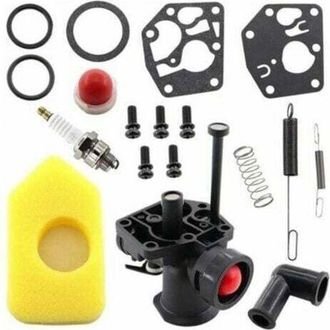 OEM Kit De Carburador Para Cortac&eacute;sped 499809 498809a 494406 Y Filtro De Aire 698369, Resorte Del Regulador 691859 692211, Diafragma 795083 495770