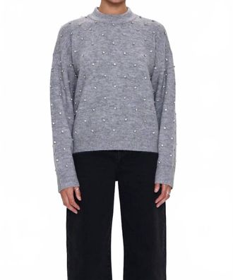 Pistola Denim Aura Sweater In Charcoal Diamonte