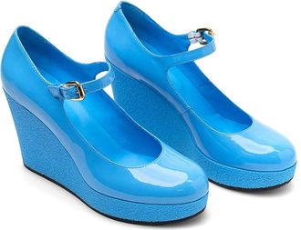 Hogan H449 Lace-Up Leather Platform Pump