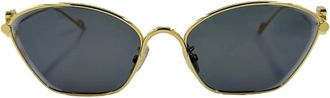 Loewe Anagram Zonnebril - Dames - Zonnebrillen - Geel - ONE Size - Accessoires
