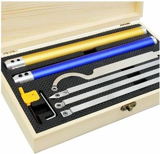 Elle Utensili Per Tornio Per Legno In Carburo, Set Di Utensili Per Tornitura Del Legno, Set Di Utensili Per Tornitura Del Legno, Con Inserto Rotondo/quadra