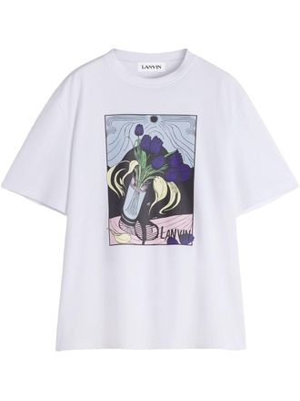 Lanvin Crew Neck Graphic T-Shirt