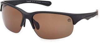 Timberland TB00082 Polarized 02H Mens Sunglasses Black Size 67