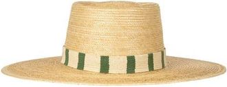 Sunshine Tienda Viana Resort Palm Straw Sun Hat in Green at Nordstrom, Size X-Small