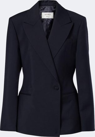 R&oacute;he R&oacute;he Double-breasted wool and mohair blazer