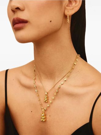 Crystal Haze Nostalgia bear-shape pendant - women - Brass - One Size - Gold