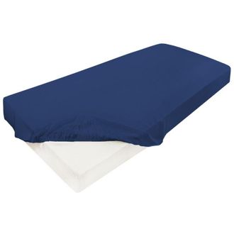 OEM S&aacute;bana Bajera Satinada 140x200x25, Azul Marino47, Matex