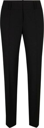 Windsor Slim Fit Wol Zakelijke Broek - Dames - Slim Fit Broeken - Zwart - 2XL - Wol - Broeken