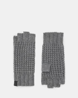 AllSaints Nevada Fingerless Wool Blend Gloves
