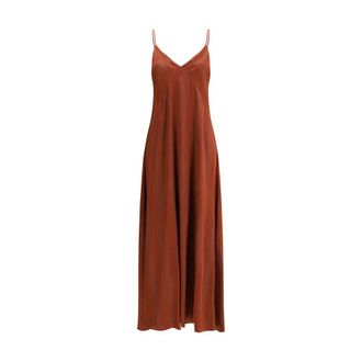 Forte_Forte Orange Silk Casual Womens Dress