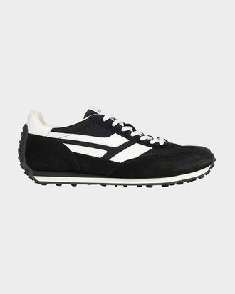 Tom Ford Men & apos;s Mick Tech Fabric and Suede Sneakers