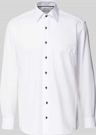 Eterna Comfort Fit Business-Hemd mit Brusttasche in Weiss, Größe 39