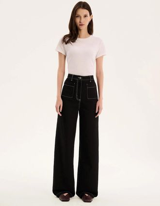 Omnes Womens Orielle Jean in Black - Size: 14