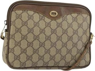 Gucci Pre-owned Cross Body Bags, female, Beige, Size: ONE SIZE Pre-owned Cross Body Bag