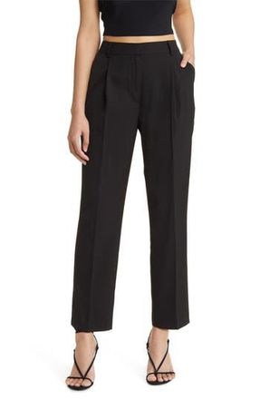 Topshop Slim Fit Tailored Pants in Black at Nordstrom Rack, Size 2 Us (Fits Like 0)