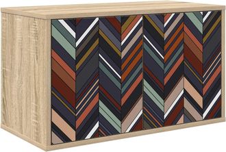 vidaXL Mueble De Tv Montado En La Pared Ommen 69 X 33 X 40 Cm Vidaxl