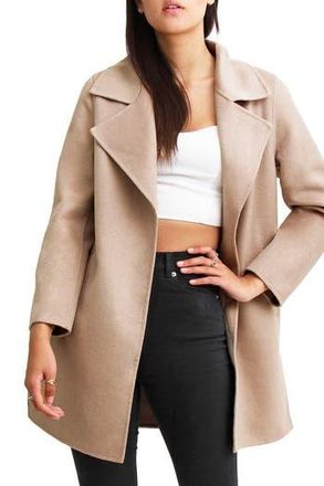 Belle & Bloom Ex Boyfriend Wool Blend Coat in Sand at Nordstrom Rack, Size Small Regular