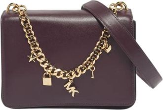 Michael Kors Pre-owned Mott Bag - Dames - Vintage Schoudertas - Paars - ONE Size - Leer - Vintage