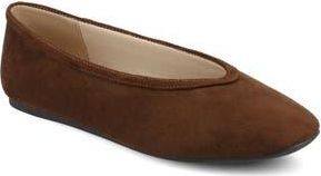 Journee Collection Fortune Flat in Tan at Nordstrom Rack, Size 6.5