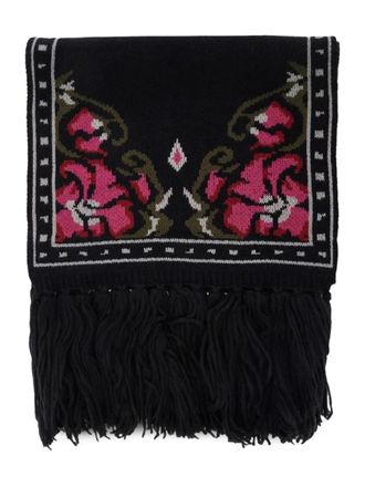 Seafarer fringed scarf - Black
