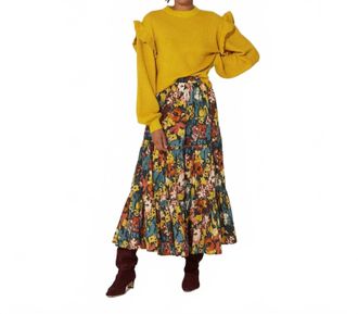 Cleobella Freya Ankle Skirt In Monet